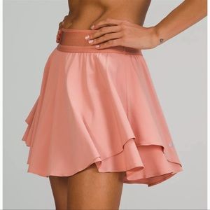 LULULEMON COURT RIVAL HIGH RISE SKIRT/SKORT-PINK SAVANNAH